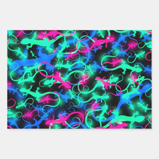 Margouillats Fluos Geschenkpapier Set (Vorderseite 2)