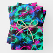 Margouillats Fluos Geschenkpapier Set (Beispiel)