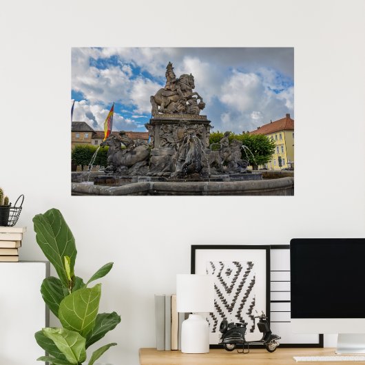 Margrave Fountain Poster (Heimbüro)
