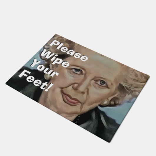 Margret Thatcher Fußmatte (Schrägansicht)