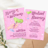 Margs and Matrimone - Bachelorette Weekend Einladung