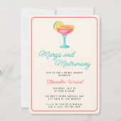 Margs and Matrimone Cocktails Brautparty Einladung (Vorderseite)