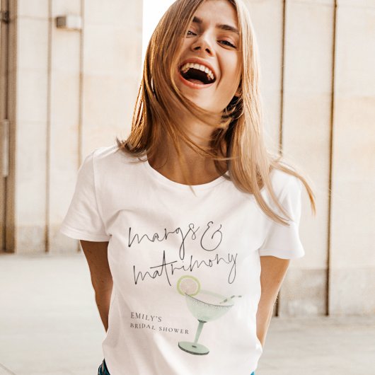 Marg's and Matrimone Name Margarita Brautparty T-Shirt