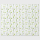 Margs and Matrimone Pattern Bridal Bachelorette Geschenkpapier (Flach)