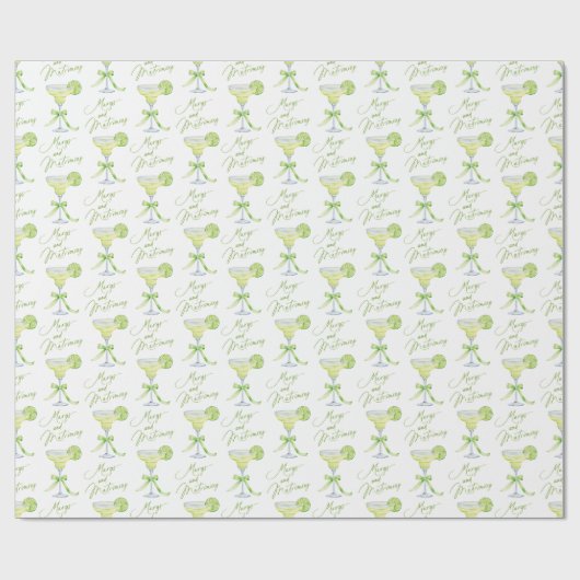 Margs and Matrimone Pattern Bridal Bachelorette Geschenkpapier (Flach)