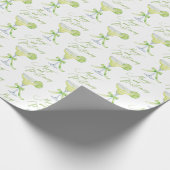 Margs and Matrimone Pattern Bridal Bachelorette Geschenkpapier (Ecke)