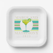Margs and Matrimony - 2025 Bachelorette Pappteller (Vorderseite)