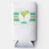 Margs and Matrimony - 2025 Bachelorette Selters Dosenkühler (Vorderseite)