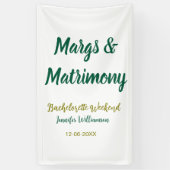 Margs and matrimony add name date bachelorette par banner (Vertikal)
