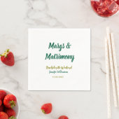 Margs and matrimony add name date bachelorette par serviette (Beispiel)