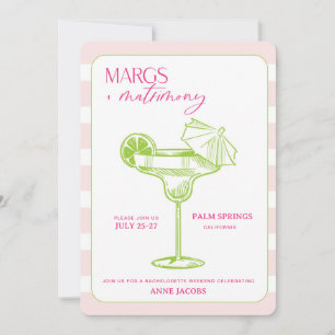 Margs and Matrimony Bachelorette Einladung