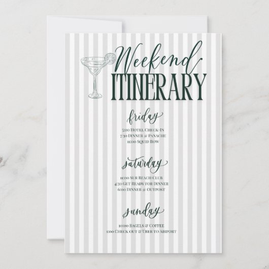 Margs and Matrimony Bachelorette Einladung (Rückseite)