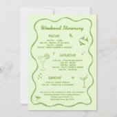 Margs and Matrimony Bachelorette Einladung (Rückseite)