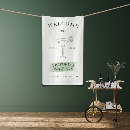 Margs and Matrimony Bachelorette Einladung Banner