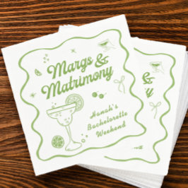 Margs and Matrimony Bachelorette Serviette