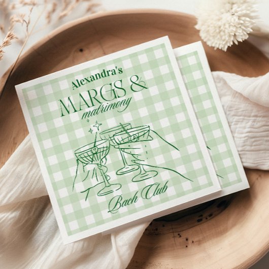 Margs and Matrimony Bachelorette Serviette
