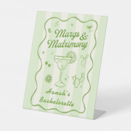 Margs and Matrimony Bachelorette Sockelschild