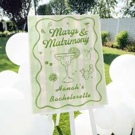 Margs and Matrimony Bachelorette Willkommen Acrylschild