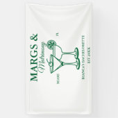 Margs and Matrimony Beach Junggeselinnen-Abschied Banner (Vertikal)