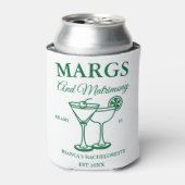 Margs and Matrimony Beach Junggeselinnen-Abschied Dosenkühler (Kanne Vorderseite)