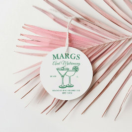 Margs and Matrimony Beach Junggeselinnen-Abschied Geschenkanhänger