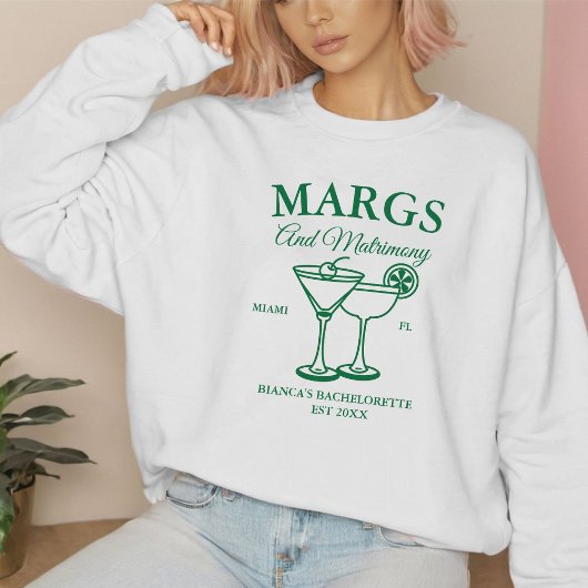 Margs and Matrimony Beach Junggeselinnen-Abschied Sweatshirt