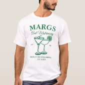 Margs and Matrimony Beach Junggeselinnen-Abschied T-Shirt (Vorderseite)