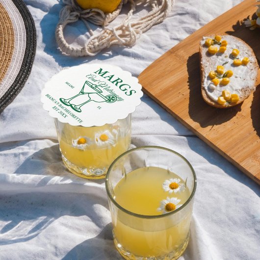 Margs and Matrimony Beach Junggeselinnen-Abschied Untersetzer