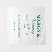 Margs and Matrimony Beach Junggeselinnen-Abschied Wandteppich (Vorderseite (Horizontal))