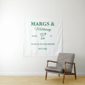 Margs and Matrimony Beach Junggeselinnen-Abschied Wandteppich (Beispiel)
