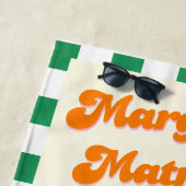 Margs and Matrimony Bridesmaid Junggeselinnen-Absc Strandtuch (Beispiel)