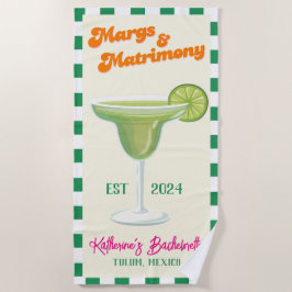 Margs and Matrimony Bridesmaid Junggeselinnen-Absc Strandtuch