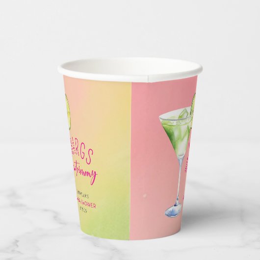 Margs and Matrimony Cocktail Brautparty Pappbecher (Rechts)