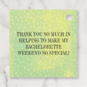 Margs and Matrimony Junggeselinnen-Abschied Geschenkanhänger (Rückseite)