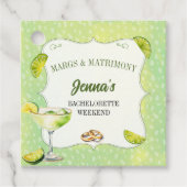 Margs and Matrimony Junggeselinnen-Abschied Geschenkanhänger (Vorderseite)