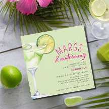 Margs and Matrimony Lime Green Pink Brautparty