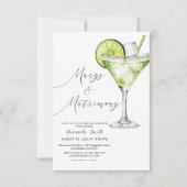 Margs and Matrimony Margarita Brautparty Einladung (Vorderseite)