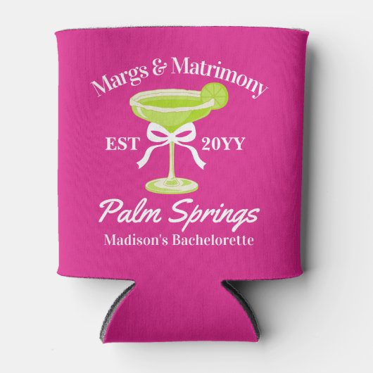 Margs and Matrimony Margaritas Junggeselinnen-Absc Dosenkühler (Vorderseite)