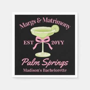 Margs and Matrimony Margaritas Junggeselinnen-Absc Serviette