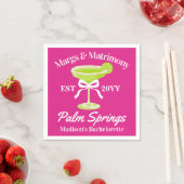 Margs and Matrimony Margaritas Junggeselinnen-Absc Serviette (Beispiel)