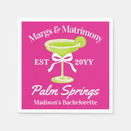 Margs and Matrimony Margaritas Junggeselinnen-Absc Serviette