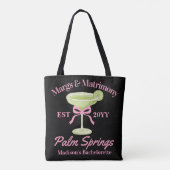 Margs and Matrimony Margaritas Junggeselinnen-Absc Tasche (Rückseite)