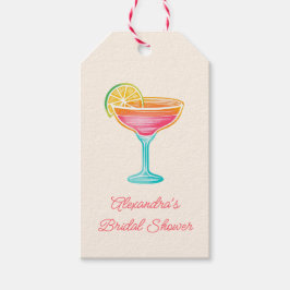 Margs and Matrimony Retro Cocktail Brautparty Geschenkanhänger