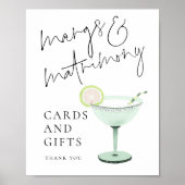 Margs Hochzeitskarten Geschenke Schild Brautparty  (Vorne)