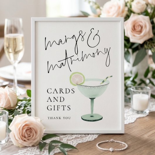 Margs Hochzeitskarten Geschenke Schild Brautparty 
