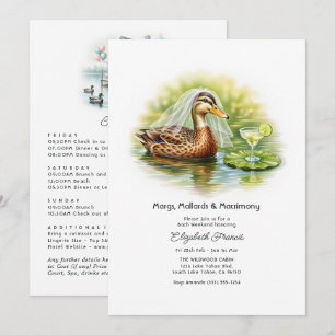Margs Mallards & Matrimony Lustiger Junggesellinne Einladung