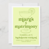 Margs & Matrimone Bachelorette Einladung (Vorderseite)