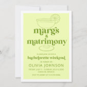 Margs & Matrimone Bachelorette Einladung (Vorderseite)