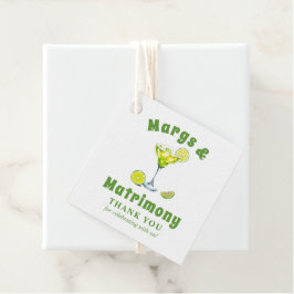 Margs & Matrimone Cocktail Bachelorette Vielen Dan Geschenkanhänger