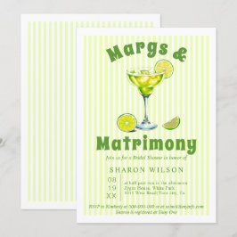 Margs & Matrimons Cocktailstreifen Brautparty I Einladung